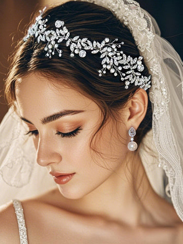Grinalda de Noiva Arranjo Monique Bride Boutique